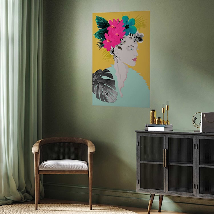 Plakat Kwiaty we włosach 90x60 cm  - zdjęcie 2