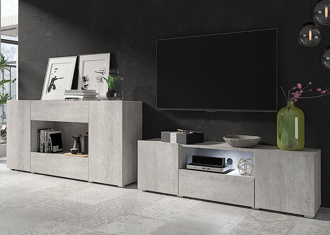 Komoda Revati 182 cm beton Colorado  - zdjęcie 4