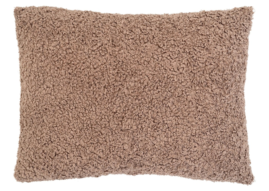 Poduszka Tavira 60x45 cm brązowa w tkaninie boucle