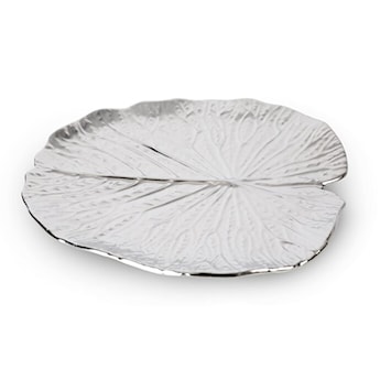 Patera Kalina ceramiczna srebrna 