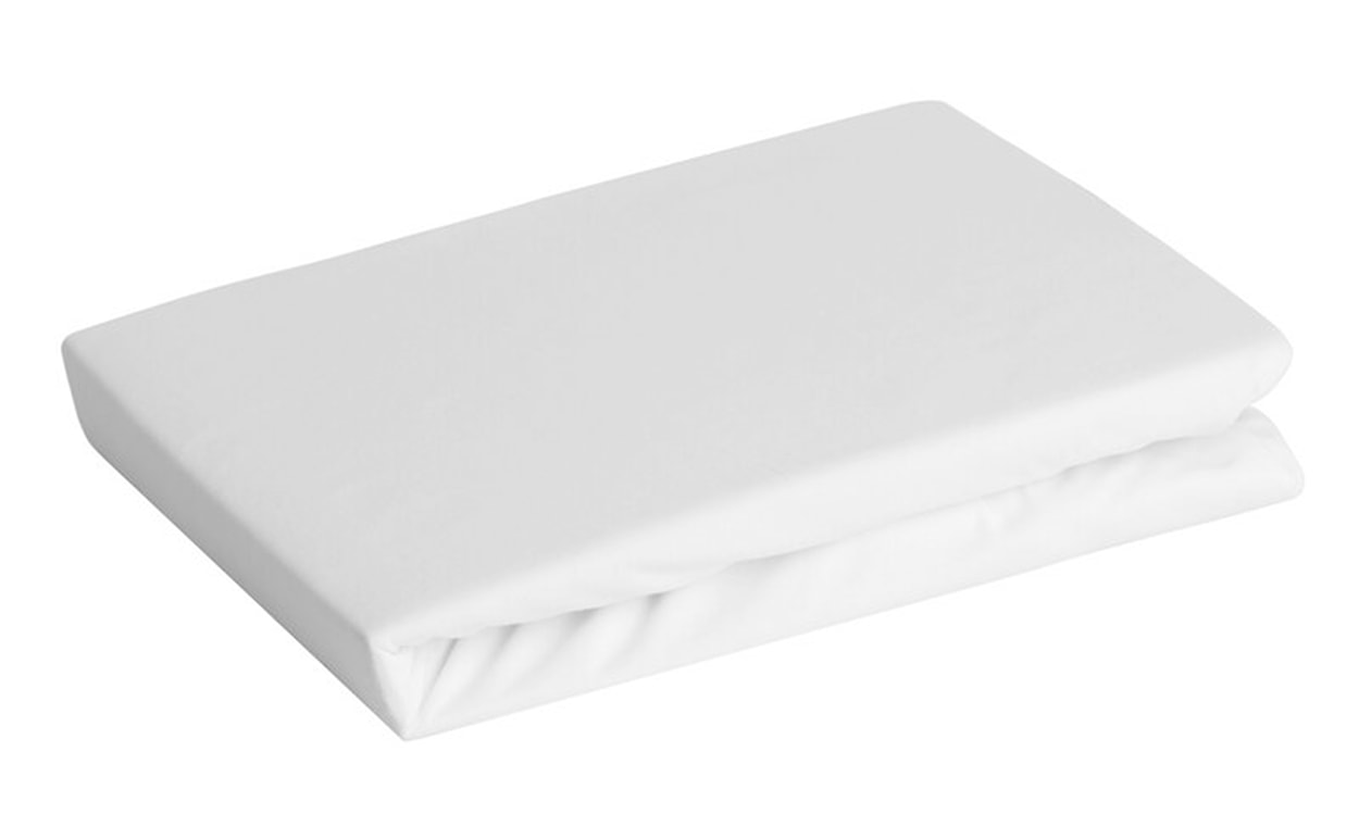 Prześcieradło Bernive 200x180 cm bawełniane z gumką białe 