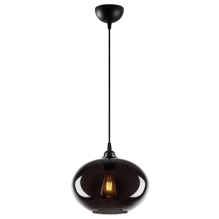 Lampa wisząca Communis 27 cm dymiony klosz