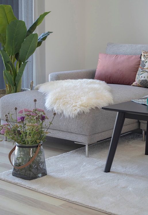 Dywan Mumbria 50x85 cm skóra jagnięca - kość słoniowa  - zdjęcie 2