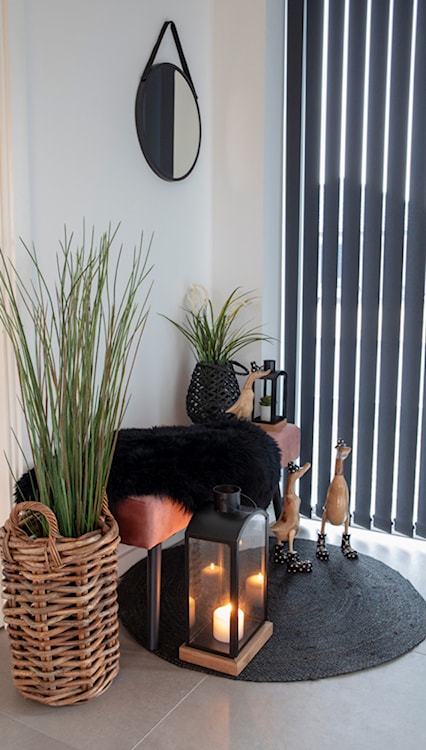 Dywan Mumbria 50x85 cm skóra jagnięca - czarny  - zdjęcie 3