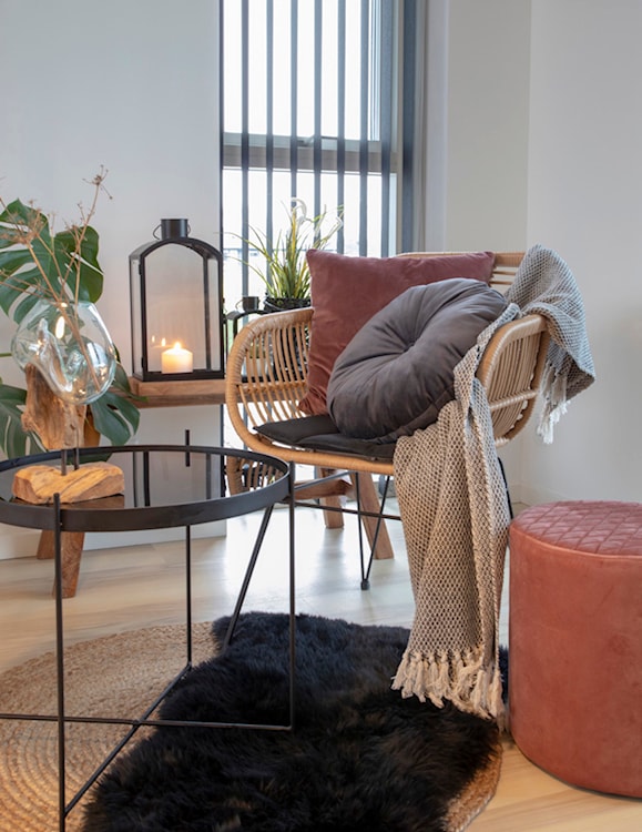 Dywan Mumbria 50x85 cm skóra jagnięca - czarny  - zdjęcie 5