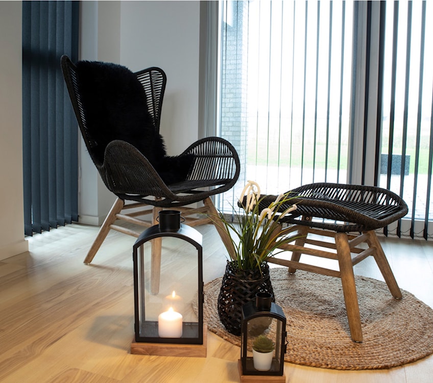 Dywan Mumbria 50x85 cm skóra jagnięca - czarny  - zdjęcie 6