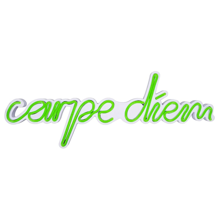 Neon na ścianę Letely z napisem Carpe Diem zielony 