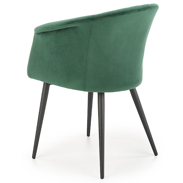Krzesło tapicerowane Foggles zielone  - zdjęcie 5