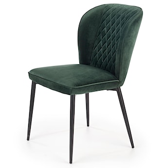 Krzesło tapicerowane Brena zielone