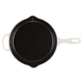 Le Creuset - Patelnia żeliwna Signature 26 cm kremowa  - zdjęcie 4