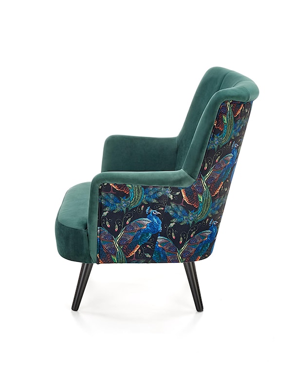 Fotel wypoczynkowy Assalish zielony velvet  - zdjęcie 4