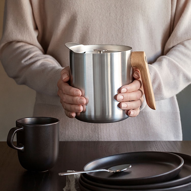 Zaparzacz do herbaty Nordic Kitchen ze stali i dębu  - zdjęcie 3