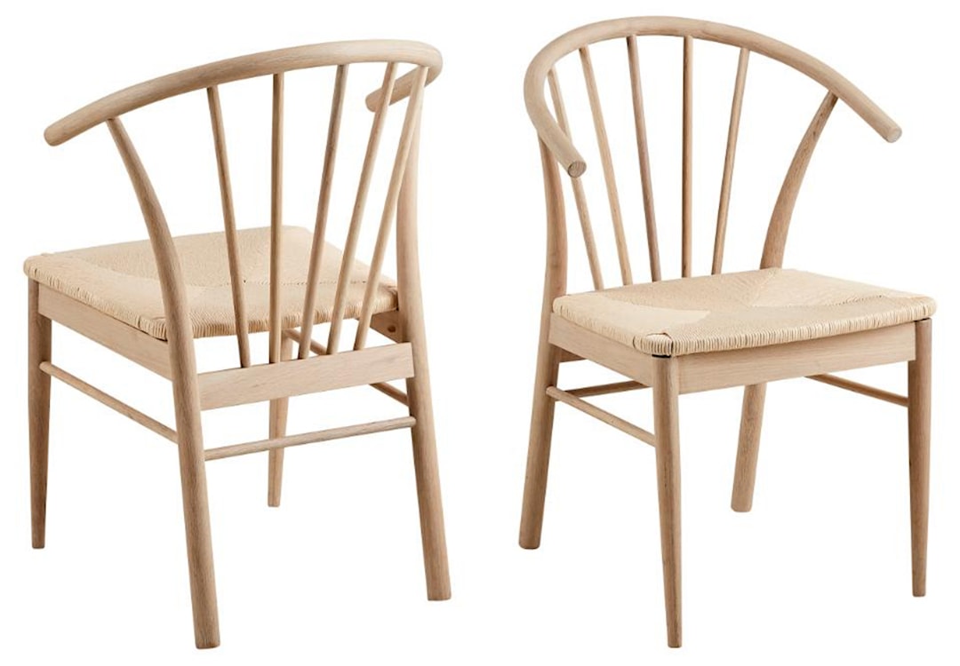 Krzesło drewniane Ruviatela dąb bielony  - zdjęcie 4
