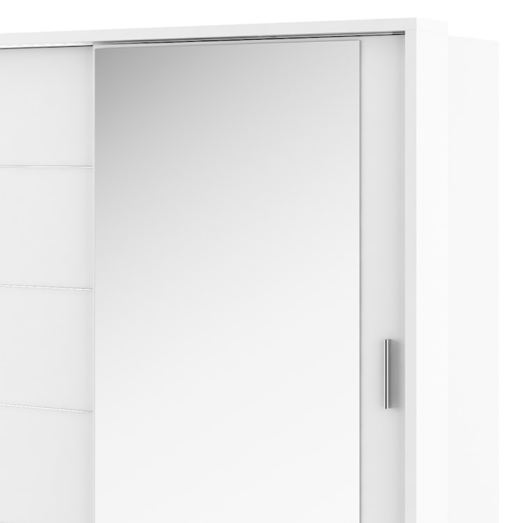 Szafa Arti 200 cm z jednym lustrem Biały  - zdjęcie 3