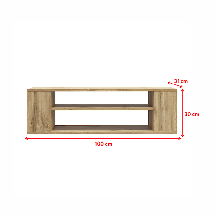 Szafka RTV Wall 100 cm Czarny  - zdjęcie 7