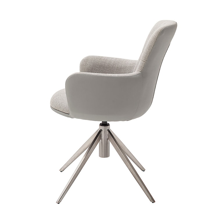 Krzesło z podłokietnikami Explemil szare/srebrne  - zdjęcie 4