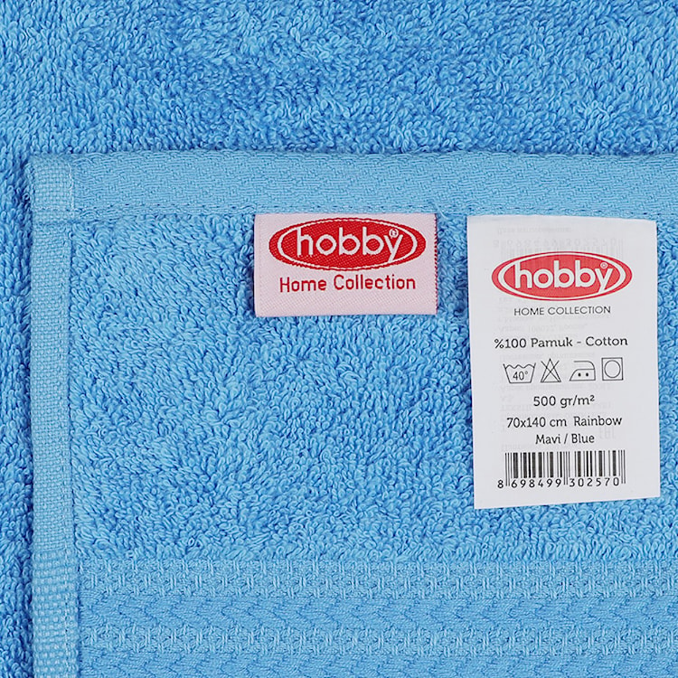 Ręcznik do kąpieli Bainrow 70/140 cm niebieski  - zdjęcie 11
