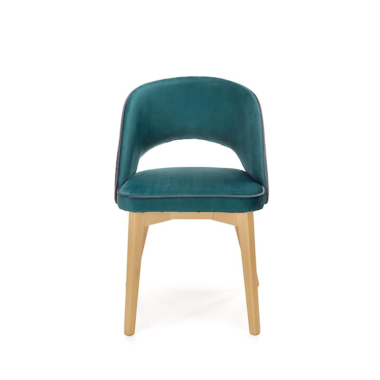 Krzesło tapicerowane Barauni zielone - dąb miodowy  - zdjęcie 6
