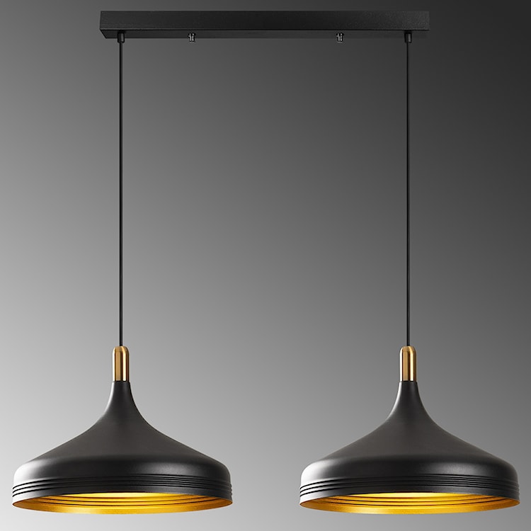 Lampa sufitowa Ardulace x2 68 cm czarna/złota  - zdjęcie 4