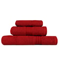 Zestaw trzech ręczników Bainrow czerwony  - zdjęcie 2
