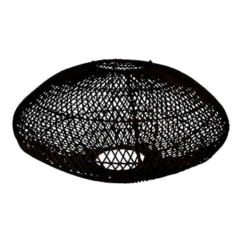 Lampa wisząca Marrosa czarny rattan