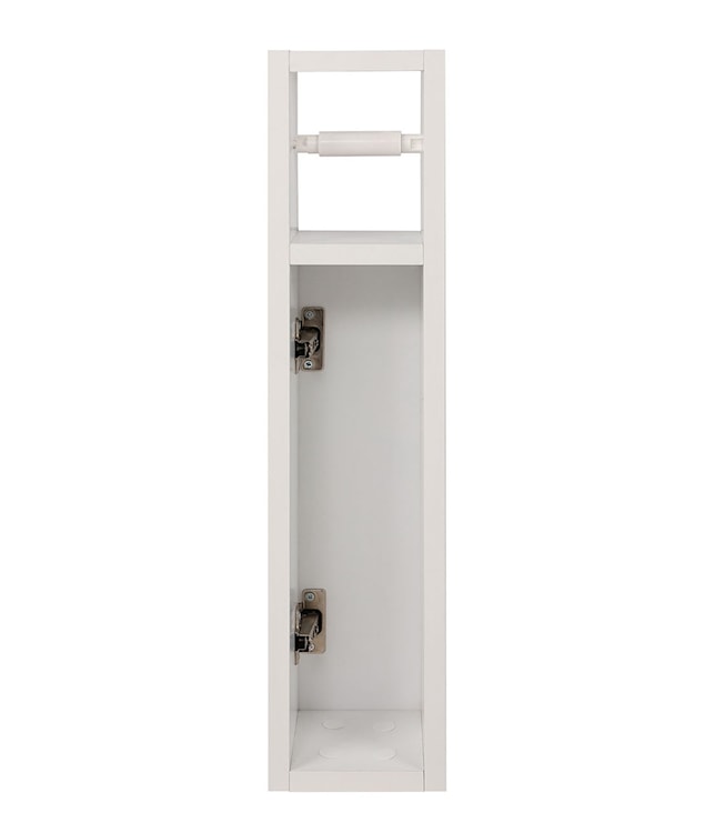 Szafka łazienkowa Storve ze stojakiem na papier biały  - zdjęcie 4