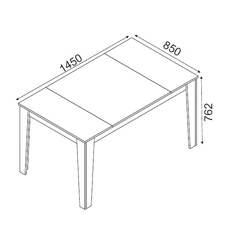 Stół do jadalni Sponally 145x76 cm  - zdjęcie 6