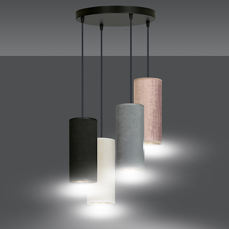 Lampa wisząca Bonett x4 asymetryczna średnica 35 cm mix kolorów  - zdjęcie 6
