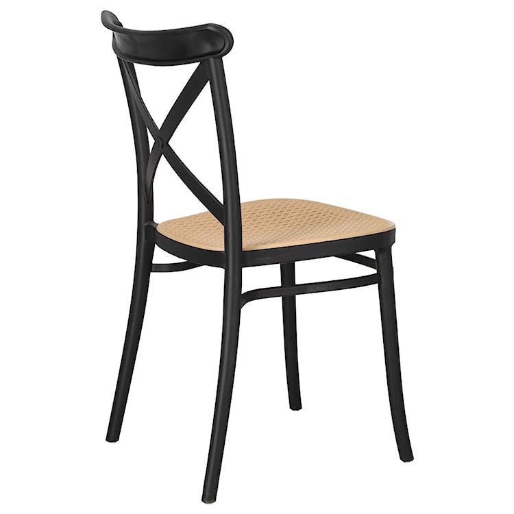 Krzesło z tworzywa Frairlo czarne  - zdjęcie 6