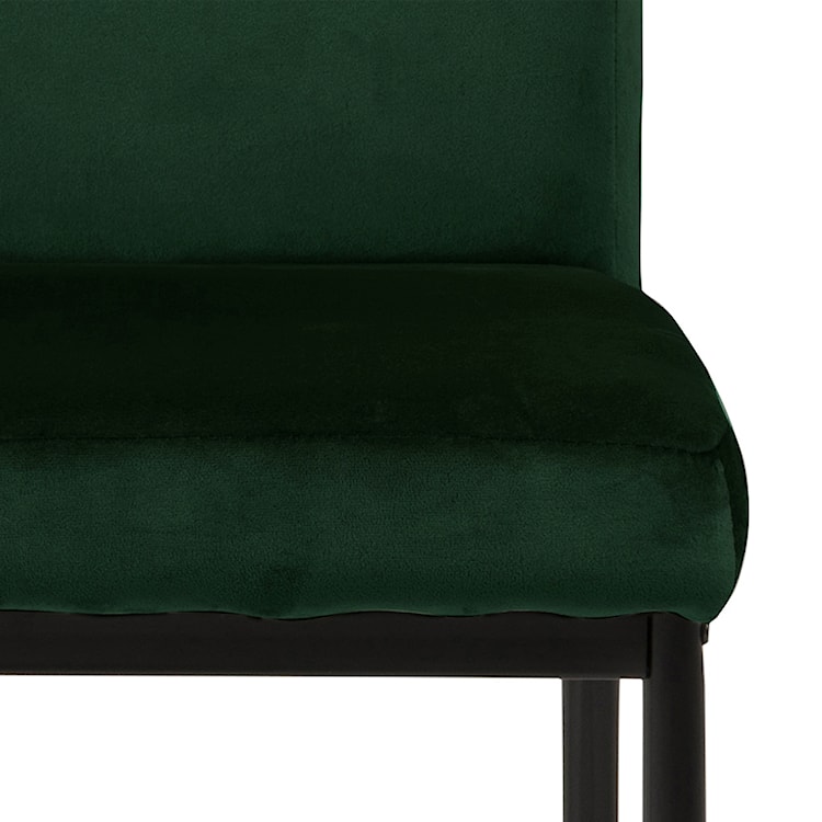 Krzesło tapicerowane Todiar ciemnozielone  - zdjęcie 7
