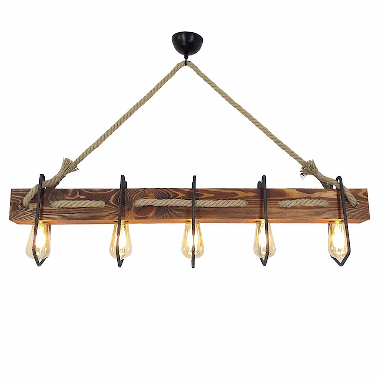 Lampa sufitowa Kiette x5 industrialna wysoka 100 cm  - zdjęcie 2