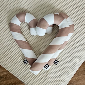 Poduszka XMAS 34 cm piaskowa laska cukrowa