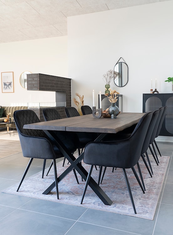 Lustro ścienne Magoita 30x60 cm z czarną ramą  - zdjęcie 3