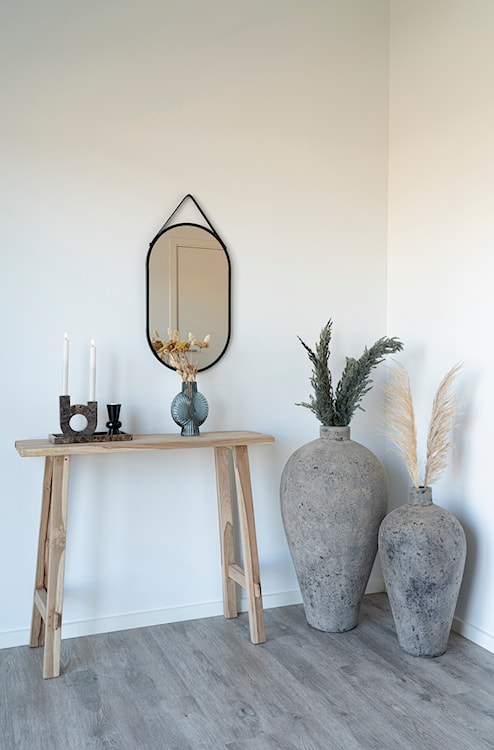 Lustro ścienne Magoita 30x60 cm z czarną ramą  - zdjęcie 4