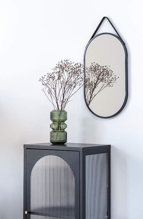 Lustro ścienne Magoita 30x60 cm z czarną ramą  - zdjęcie 6