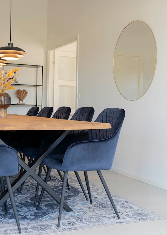 Lustro Magoita ze złotą ramą średnica 100 cm  - zdjęcie 2