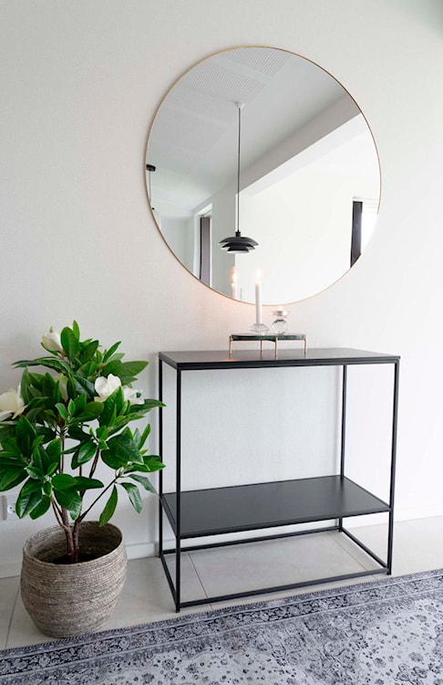 Lustro Magoita ze złotą ramą średnica 100 cm  - zdjęcie 3