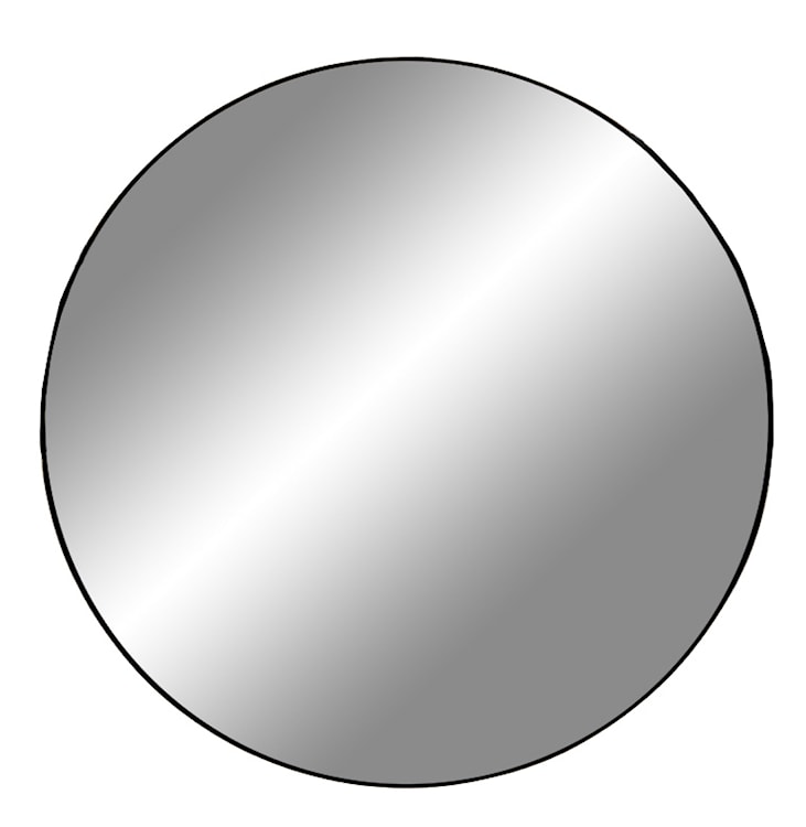 Lustro Magoita z czarną ramą średnica 60 cm 