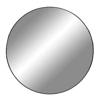 Lustro Magoita z czarną ramą średnica 60 cm