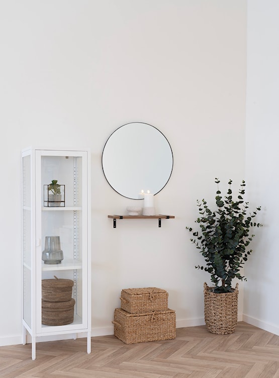 Lustro Magoita z czarną ramą średnica 60 cm  - zdjęcie 3