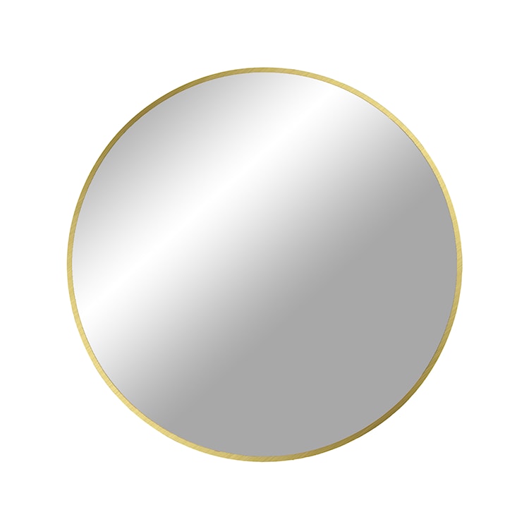 Lustro ścienne okrągłe Omanta złota rama 60 cm