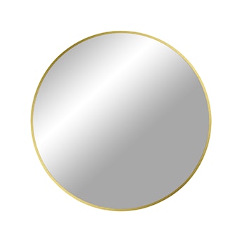 Lustro ścienne okrągłe Omanta złota rama 60 cm