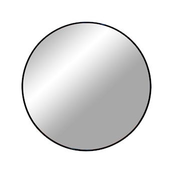 Lustro ścienne okrągłe Omanta czarna rama 60 cm