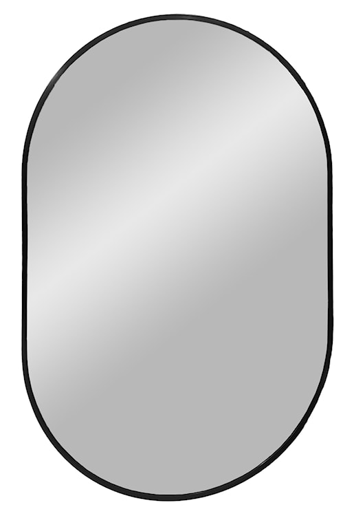 Lustro ścienne owalne Omanta czarna rama 50x80 cm