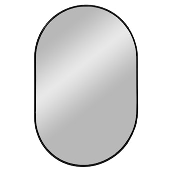 Lustro ścienne owalne Omanta czarna rama 50x80 cm