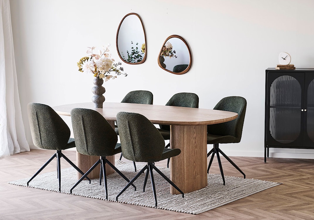 Lustro Luxon 64x38 cm w brązowej ramie  - zdjęcie 2