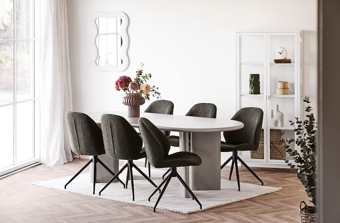 Lustro ścienne Bosaro 80x54 cm w białej ramie  - zdjęcie 3
