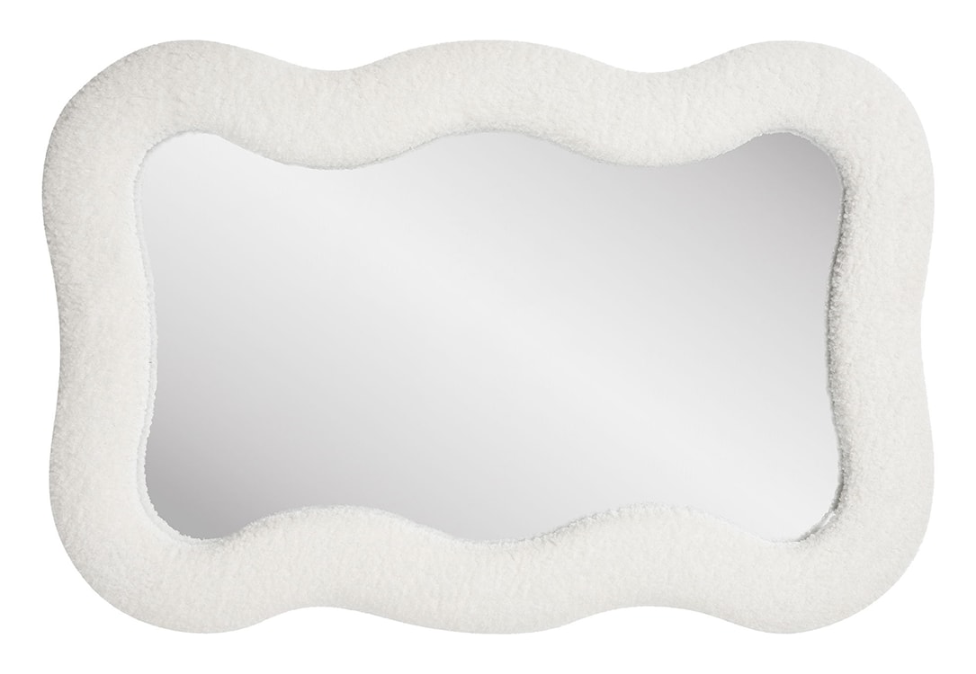 Lustro ścienne Bosaro 80x54 cm w białej ramie  - zdjęcie 4