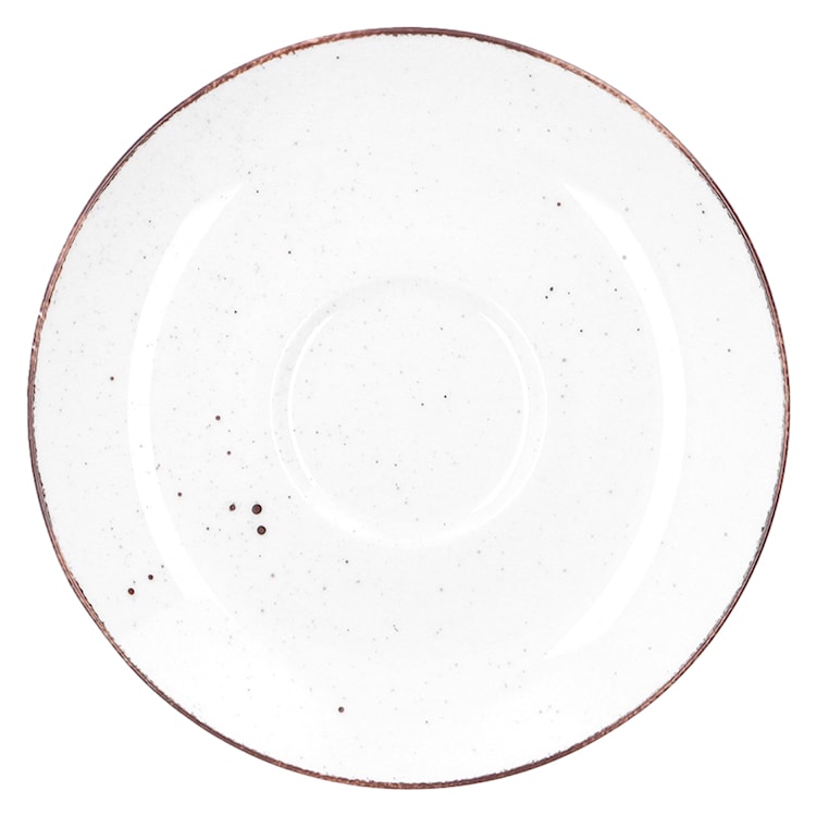 Zestaw 6 filiżanek porcelanowych City biało-brązowy  - zdjęcie 5