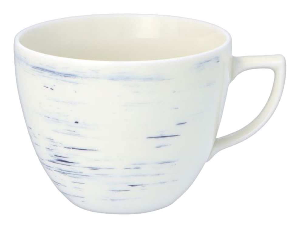 Zestaw 6 filiżanek porcelanowych City beżowo-niebieski  - zdjęcie 4